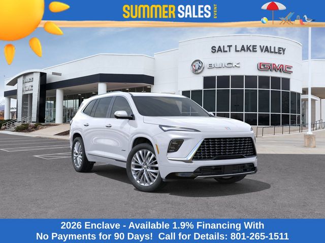 Iridescent White Tricoat 2026 Buick Enclave SUV / Crossover Four-Wheel Drive 8-Speed Automatic