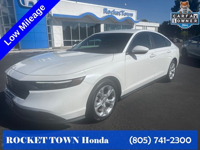 White 2024 Honda Accord Sedan Front-Wheel Drive Continuously Variable Transmission