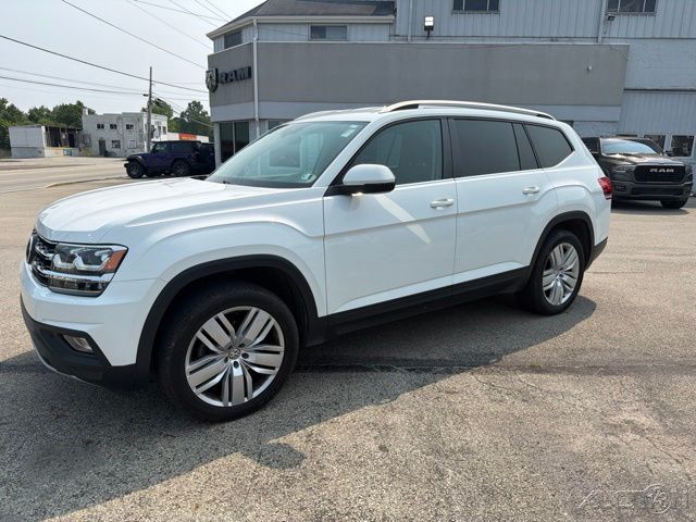 Pure White 2019 Volkswagen Atlas SUV / Crossover All-Wheel Drive 8-Speed Automatic