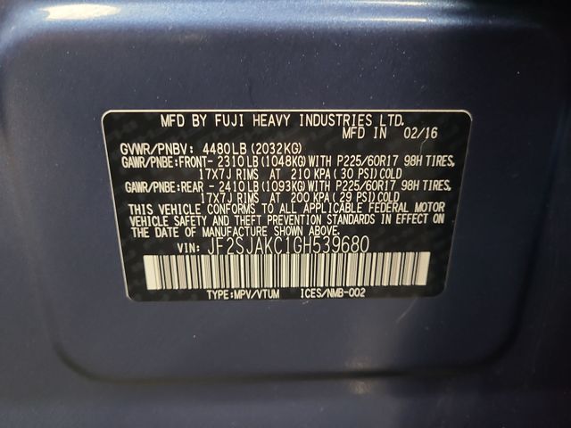 2016 – Subaru – Forester