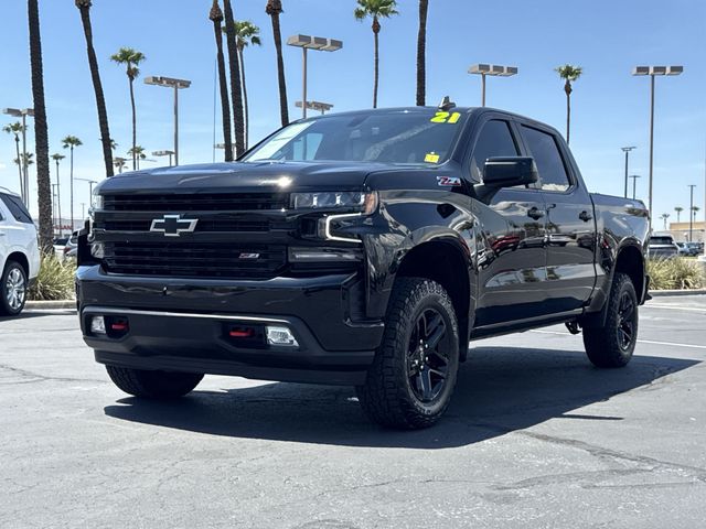Black 2021 Chevrolet Silverado 1500 Pickup Truck Four-Wheel Drive Automatic