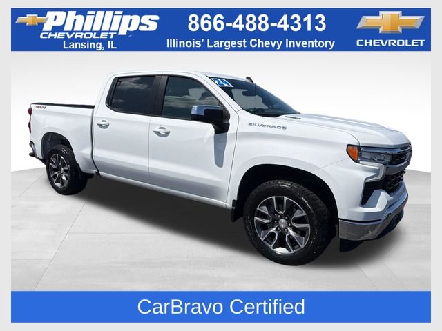 Summit White 2024 Chevrolet Silverado 1500 Pickup Truck Four-Wheel Drive 8-Speed Automatic