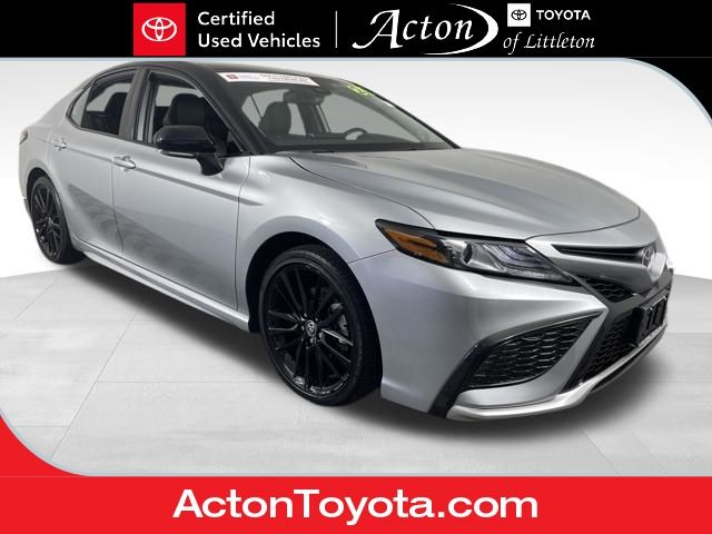 Celestial Silver Metallic/Midnight Black Metallic 2024 Toyota Camry XSE AWD Sedan All-Wheel Drive 8-Speed Automatic
