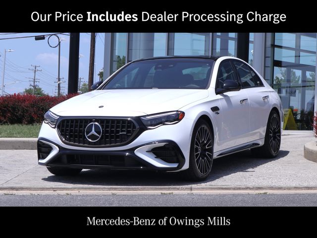 Moonlight White Metallic 2026 Mercedes-Benz E-Class Sedan All-Wheel Drive 9-Speed Automatic