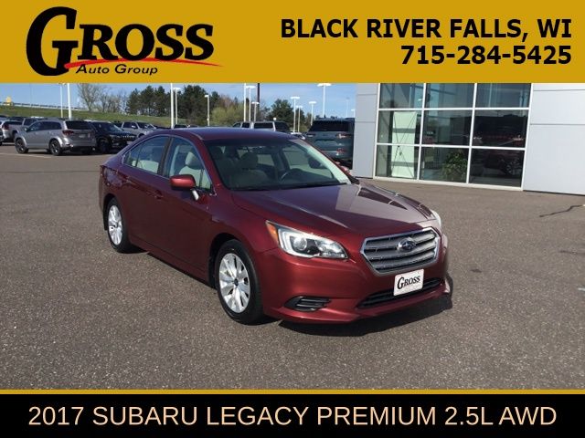 Venetian Red Pearl 2017 Subaru Legacy 2.5i Premium AWD Sedan All-Wheel Drive Continuously Variable Transmission