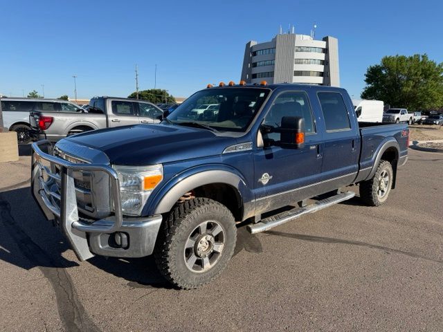 2011 Dark Blue Pearl Metallic Ford Super Duty F-350 SRW Lariat 4X4 Truck