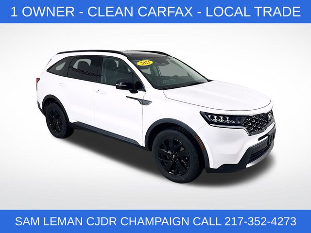 Glacial White Pearl 2021 Kia Sorento S AWD SUV / Crossover All-Wheel Drive 8-Speed Automatic