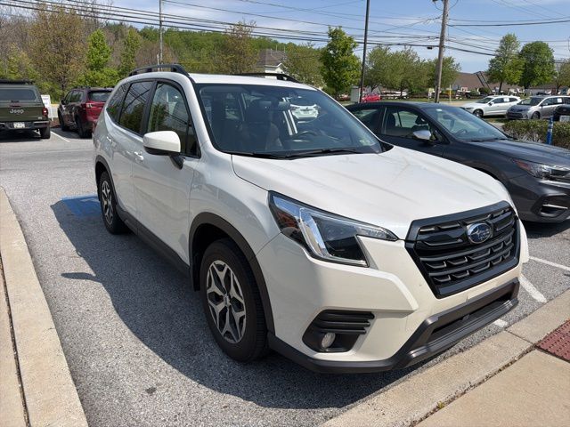 2023 Subaru Forester Premium White at Subaru and VW of Moon Township