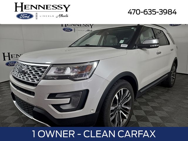 White Platinum 2017 Ford Explorer Platinum AWD SUV / Crossover All-Wheel Drive 6-Speed Automatic