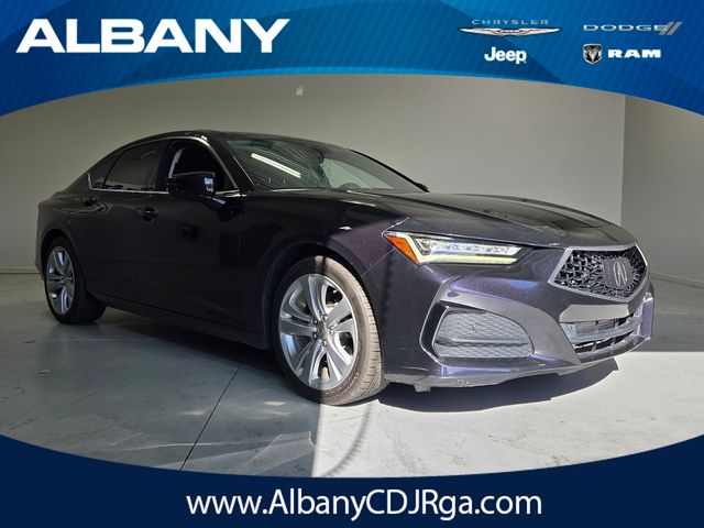 Majestic Black Pearl 2021 Acura TLX FWD with Technology Package Sedan Front-Wheel Drive Automatic