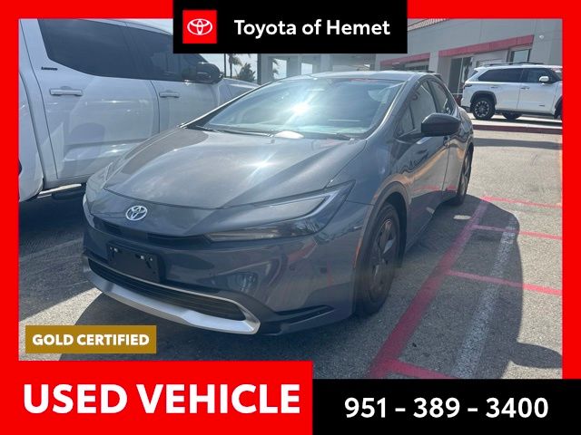 Gray 2025 Toyota Prius Plug-In Hybrid Hatchback Front-Wheel Drive Continuously Variable Transmission