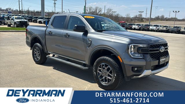 Carbonized Gray Metallic 2025 Ford Ranger XLT SuperCrew 4WD Pickup Truck Four-Wheel Drive Automatic