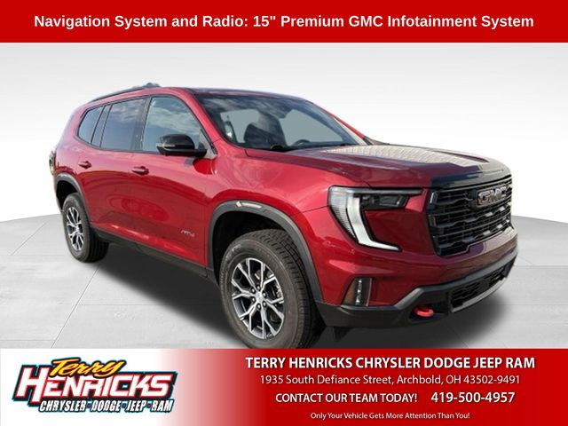 Volcanic Red Tintcoat 2024 GMC Acadia SUV / Crossover Four-Wheel Drive 8-Speed Automatic