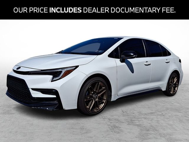Ice Cap 2024 Toyota Corolla Hybrid Sedan Front-Wheel Drive Continuously Variable Transmission