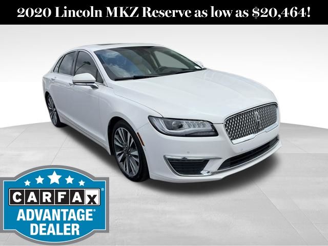 White Platinum Clearcoat Metallic 2020 Lincoln MKZ Reserve I FWD Sedan Front-Wheel Drive 6-Speed Automatic