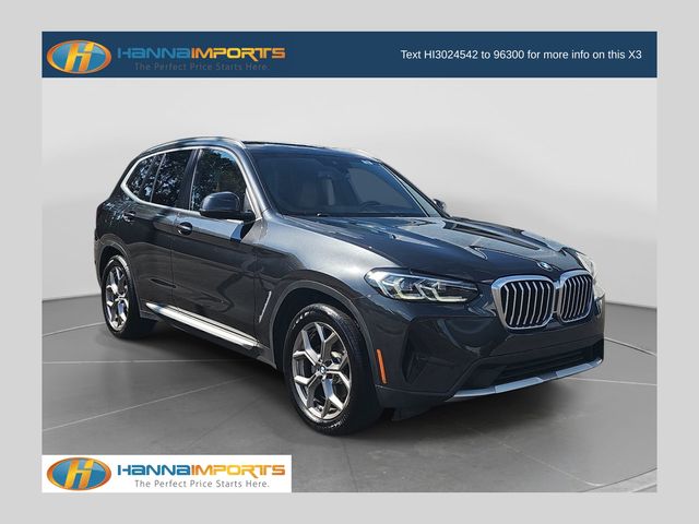 Gray (Dark Graphite Metallic) 2022 BMW X3 SUV / Crossover All-Wheel Drive 8-Speed Automatic