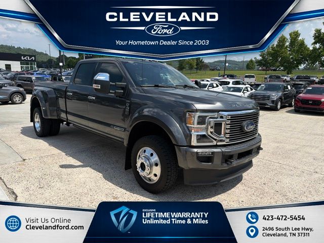 Gray 2020 Ford F-450 Super Duty Pickup Truck Four-Wheel Drive Automatic