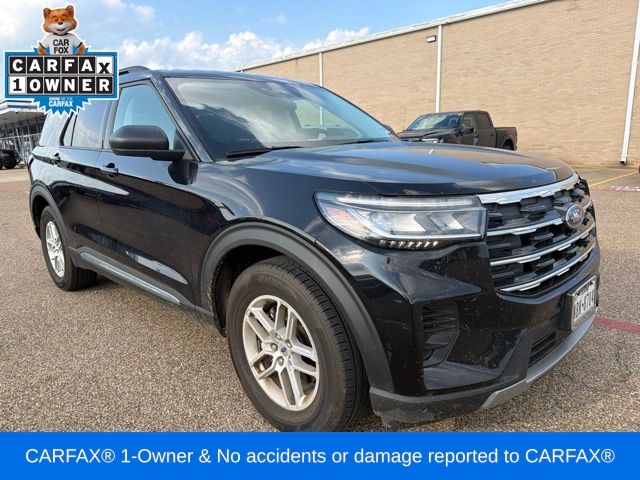 Agate Black Metallic 2025 Ford Explorer SUV / Crossover Rear-Wheel Drive Automatic