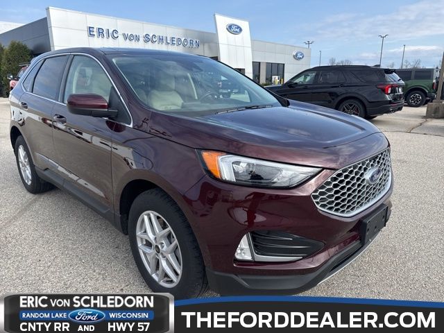 Red (Burgundy) 2024 Ford Edge SUV / Crossover All-Wheel Drive 8-Speed Automatic