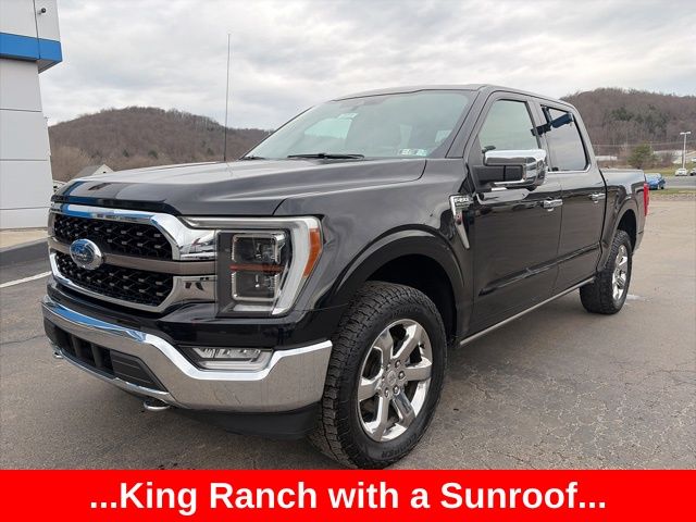 Black 2021 Ford F-150 King Ranch SuperCrew 4WD Pickup Truck Four-Wheel Drive Automatic