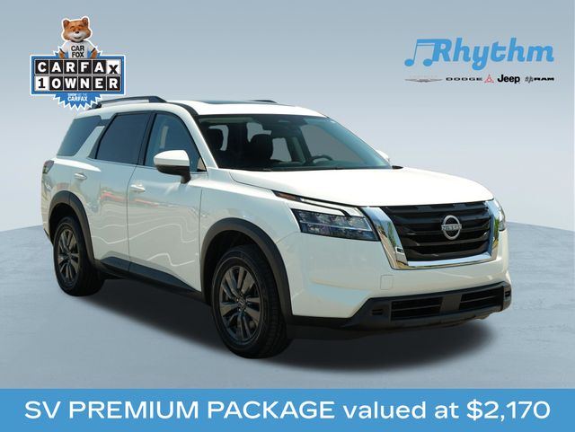 Glacier White 2022 Nissan Pathfinder SV 4WD SUV / Crossover All-Wheel Drive 9-Speed Automatic