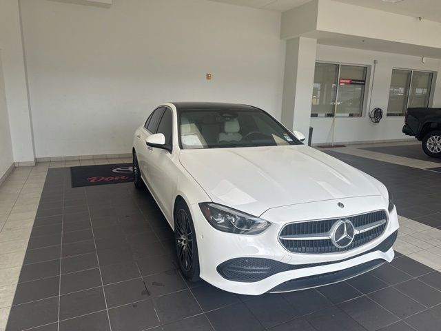 2023 Mercedes-Benz C-Class C 300 White at Central Houston Nissan