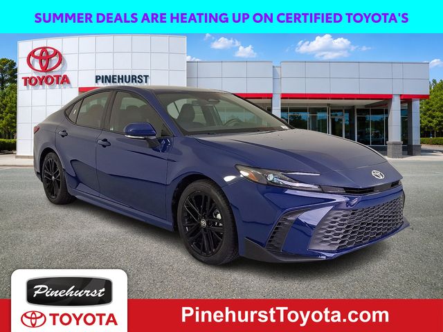Blue 2025 Toyota Camry Sedan Front-Wheel Drive Continuously Variable Transmission