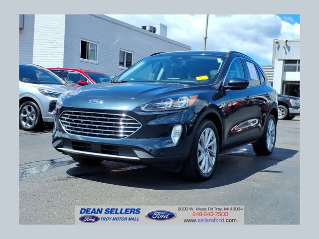 Stone Blue Metallic 2022 Ford Escape SUV / Crossover All-Wheel Drive 8-Speed Automatic