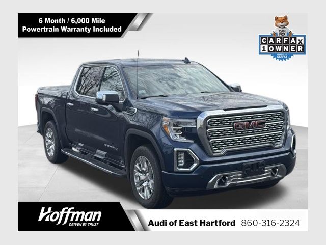 Pacific Blue Metallic 2019 GMC Sierra 1500 Denali Crew Cab 4WD Pickup Truck Four-Wheel Drive 8-Speed Automatic