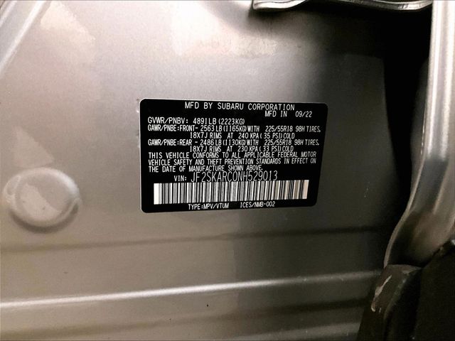 2022 Subaru Forester Touring Silver at Subaru and VW of Moon Township