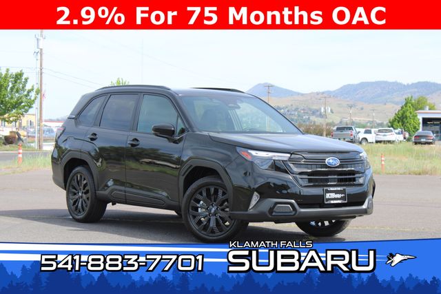 Crystal Black Silica 2026 Subaru Forester Sport Crossover AWD SUV / Crossover All-Wheel Drive Continuously Variable Transmission