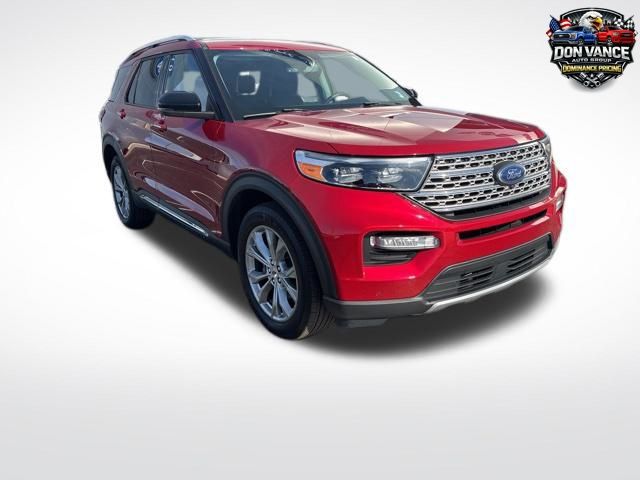 Red Metallic 2023 Ford Explorer Limited AWD SUV / Crossover All-Wheel Drive Automatic