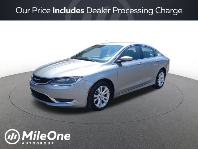 Billet Silver Metallic 2016 Chrysler 200 Sedan Front-Wheel Drive 9-Speed Automatic