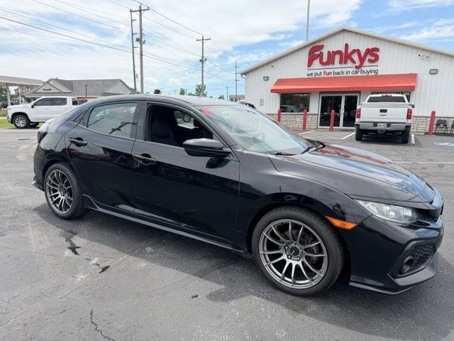 Crystal Black Pearl 2018 Honda Civic Hatchback Sport FWD Hatchback Front-Wheel Drive 6-Speed Manual