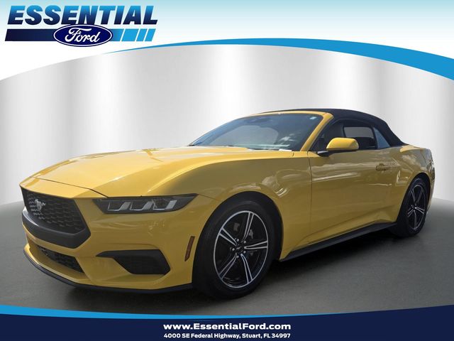 Yellow 2024 Ford Mustang Convertible Rear-Wheel Drive Automatic