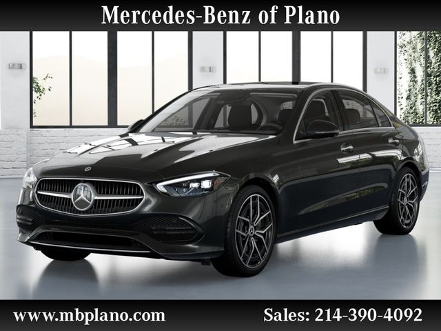Gray (Graphite Grey Metallic) 2026 Mercedes-Benz C-Class Sedan All-Wheel Drive 9-Speed Automatic