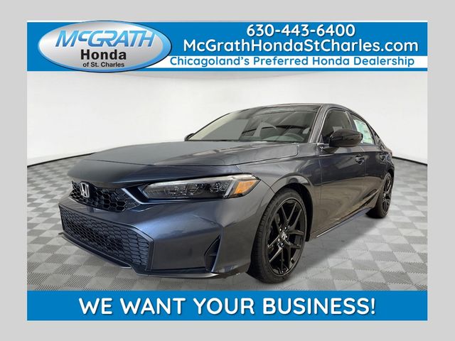 METEORITE GRAY METALLIC 2026 Honda Civic Hatchback Hatchback Front-Wheel Drive Continuously Variable Transmission