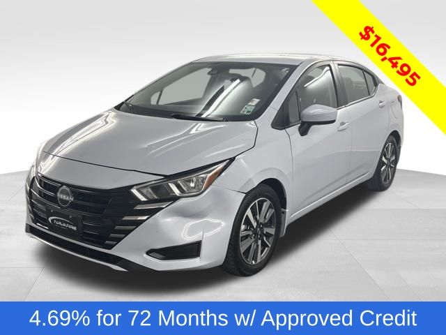 Pearl 2023 Nissan Versa Sedan Front-Wheel Drive Continuously Variable Transmission