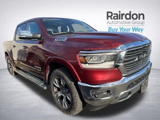 Delmonico Red Pearlcoat 2019 RAM 1500 Laramie Crew Cab 4WD Pickup Truck Four-Wheel Drive 8-Speed Automatic