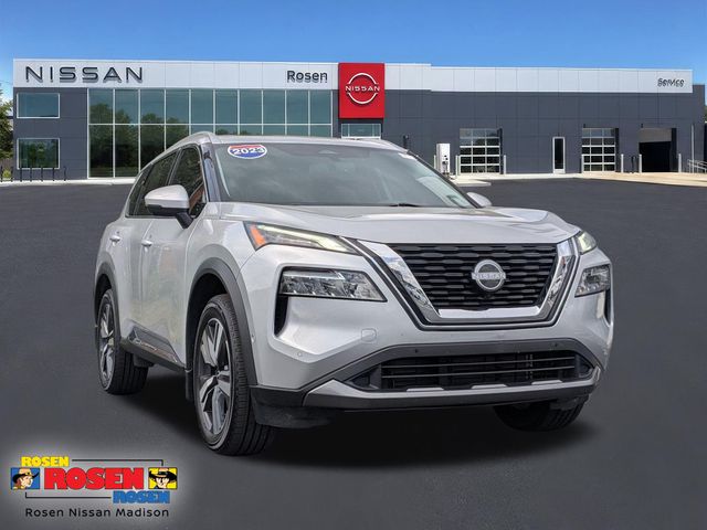 Brilliant Silver Metallic 2023 Nissan Rogue SUV / Crossover Front-Wheel Drive Continuously Variable Transmission
