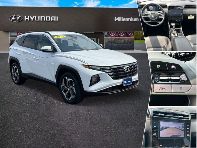 White Pearl 2023 Hyundai Tucson SUV / Crossover All-Wheel Drive 8-Speed Automatic