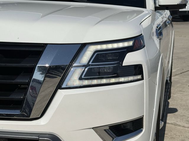 2024 Nissan Armada SV White at Texan Dodge Chrysler Jeep Ram