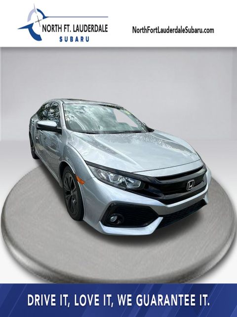 Silver 2018 Honda Civic Hatchback EX FWD Hatchback Front-Wheel Drive Continuously Variable Transmission