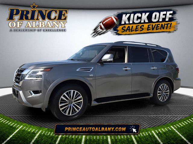 Gray (Gun Metallic) 2021 Nissan Armada SUV / Crossover 4X2 7-Speed Automatic