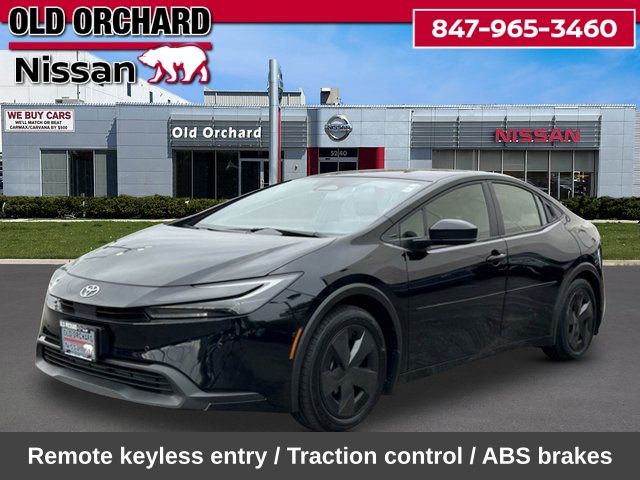 Midnight Black Metallic 2024 Toyota Prius LE FWD Hatchback Front-Wheel Drive Continuously Variable Transmission