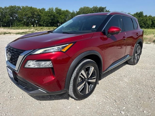 Red (Scarlet) 2023 Nissan Rogue SUV / Crossover Front-Wheel Drive Continuously Variable Transmission