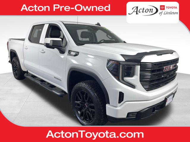 Summit White 2022 GMC Sierra 1500 Elevation Crew Cab 4WD Pickup Truck Four-Wheel Drive Automatic