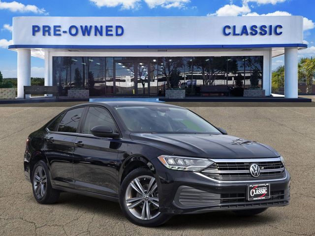 Deep Black Pearl 2022 Volkswagen Jetta 1.5T SE FWD Sedan Front-Wheel Drive 8-Speed Automatic