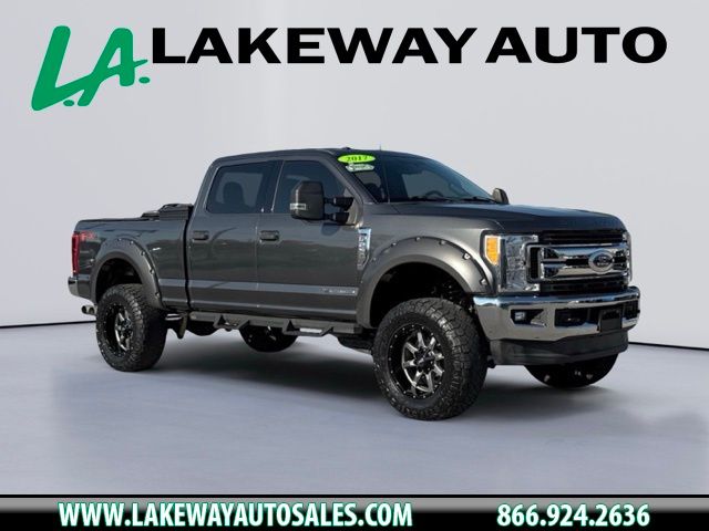 Gray (Magnetic) 2017 Ford F-250 Super Duty XLT Crew Cab 4WD Pickup Truck Four-Wheel Drive 6-Speed Automatic