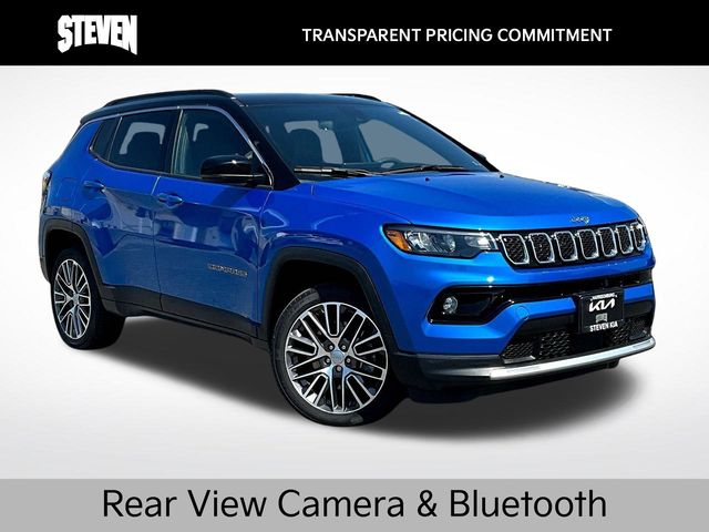 Laser Blue Pearlcoat 2023 Jeep Compass SUV / Crossover Four-Wheel Drive 8-Speed Automatic